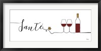 Framed Underlined Wine II