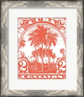 Framed Cuba Stamp IX Bright