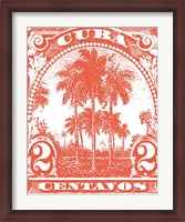 Framed Cuba Stamp IX Bright