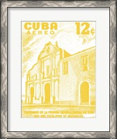 Framed Cuba Stamp VI Bright