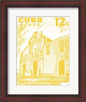 Framed Cuba Stamp VI Bright