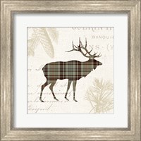 Framed Plaid Lodge III Tan