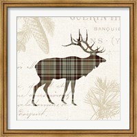 Framed Plaid Lodge III Tan