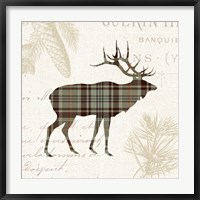 Framed Plaid Lodge III Tan