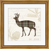 Framed Plaid Lodge II Tan