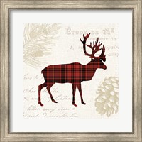 Framed 'Plaid Lodge I' border=