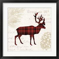 Framed 'Plaid Lodge I' border=