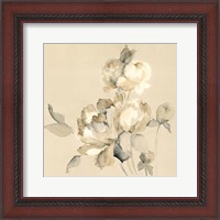 Framed Peony Blossoms Crop