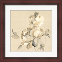 Framed Peony Blossoms Crop
