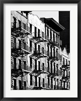 Framed Fire Escapes in Manhattan, NYC