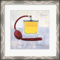 Framed 'I Love my Perfume' border=
