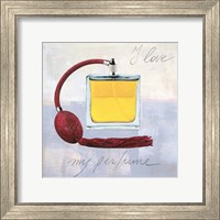 Framed 'I Love my Perfume' border=