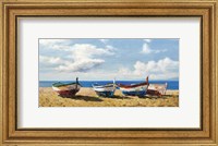 Framed Boats on the Beach