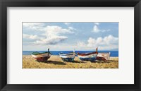 Framed Boats on the Beach