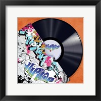 Framed 'Vinyl Club, Hip Hop' border=