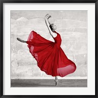 Framed Ballerina in Red (detail)