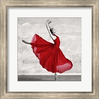 Framed Ballerina in Red (detail)