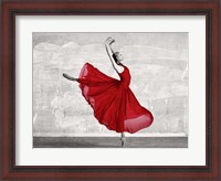 Framed Ballerina in Red