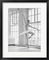 Framed Ballerina Rehearsing