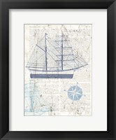 Framed Classic Sailing I