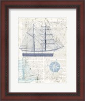 Framed Classic Sailing I