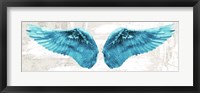 Framed Angel Wings (Aqua)