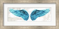 Framed Angel Wings (Aqua)