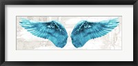 Framed Angel Wings (Aqua)