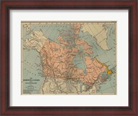 Framed Canada Map