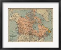Framed Canada Map