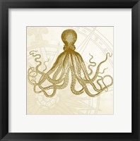 Framed Rose Compass Octopus