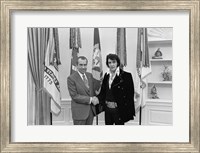 Framed Elvis-Nixon