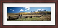 Framed View of the Last Dollar Ranch, Mount Sneffels, Colorado