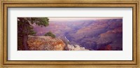 Framed Aerial view of a Valley, Mohave Point, Grand Canyon National Park, Arizona