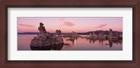 Framed Tufa Rock Formations in a Lake, Mono Lake, Mono Lake Tufa State Reserve, California