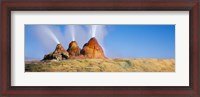 Framed Water Erupting from Rocks, Fly Geyser, Black Rock Desert, Nevada