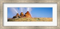 Framed Water Erupting from Rocks, Fly Geyser, Black Rock Desert, Nevada