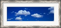 Framed Low angle view of Clouds in the Blue Sky, White Sands, New Mexico