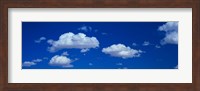 Framed Low angle view of Clouds in the Blue Sky, White Sands, New Mexico