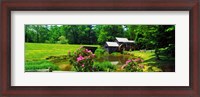 Framed Trees around a Watermill, Mabry Mill, Blue Ridge Parkway, Floyd County, Virginia