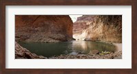 Framed Kayakers in Colorado River, Grand Canyon National Park, Arizona