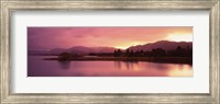 Framed Sunset at Lake Tekapo, South Island, Canterbury, New Zealand