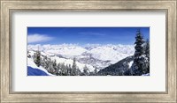 Framed Ski Slopes in Sun Valley, Idaho