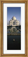 Framed Reflection of a Mausoleum in Water, Taj Mahal, Agra, India