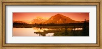 Framed View of the Mt Rundle, Banff National Park, Alberta, Canada