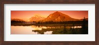 Framed View of the Mt Rundle, Banff National Park, Alberta, Canada