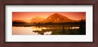 Framed View of the Mt Rundle, Banff National Park, Alberta, Canada