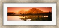 Framed View of the Mt Rundle, Banff National Park, Alberta, Canada