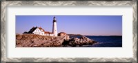 Framed Portland Head Lighthouse, Cape Elizabeth, Maine, New England