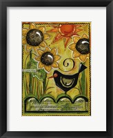Framed Sunshine And Sunflowers